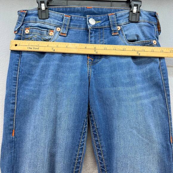 True Religion Women's Stella Low Rise Skinny Jeans Size 31 Medium Wash - Picture 3 of 14